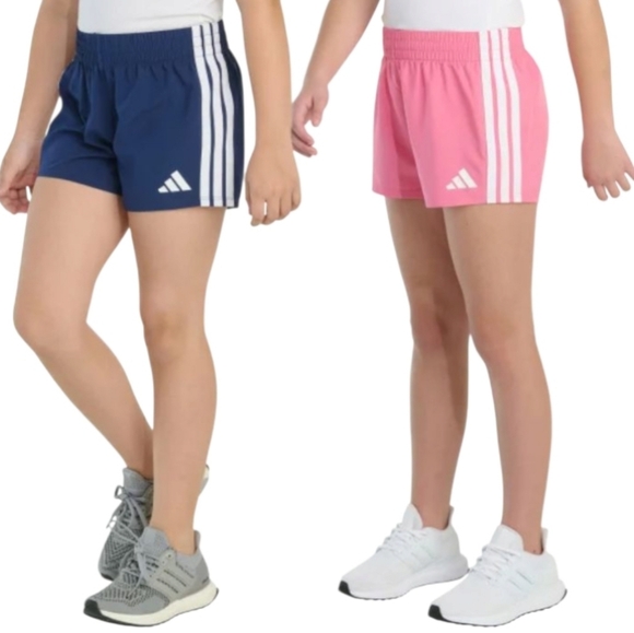 adidas Other - New! 2-Pack Adidas Girls Athletic Shorts Blue and Pink Size L (14)